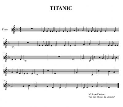 Titanic on Interesante P  Gina Con Algunas Partituras Para Flauta De Bandas